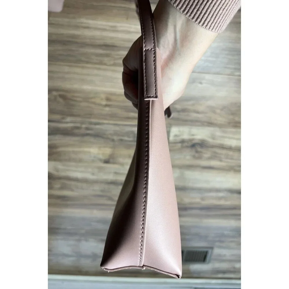 Samara Pink Vegan Leather Adjustable Crossbody Bag Women’s